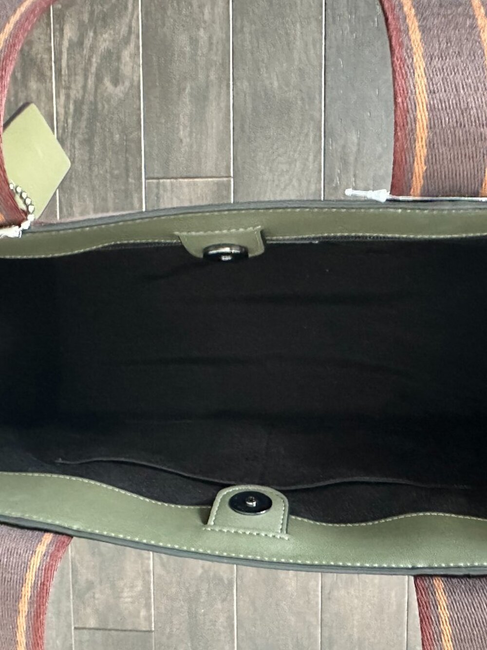 Coach Olive Green Large Smith Tote Bag Style #L2477-CU996 *NWT* - Picture 8 of 13